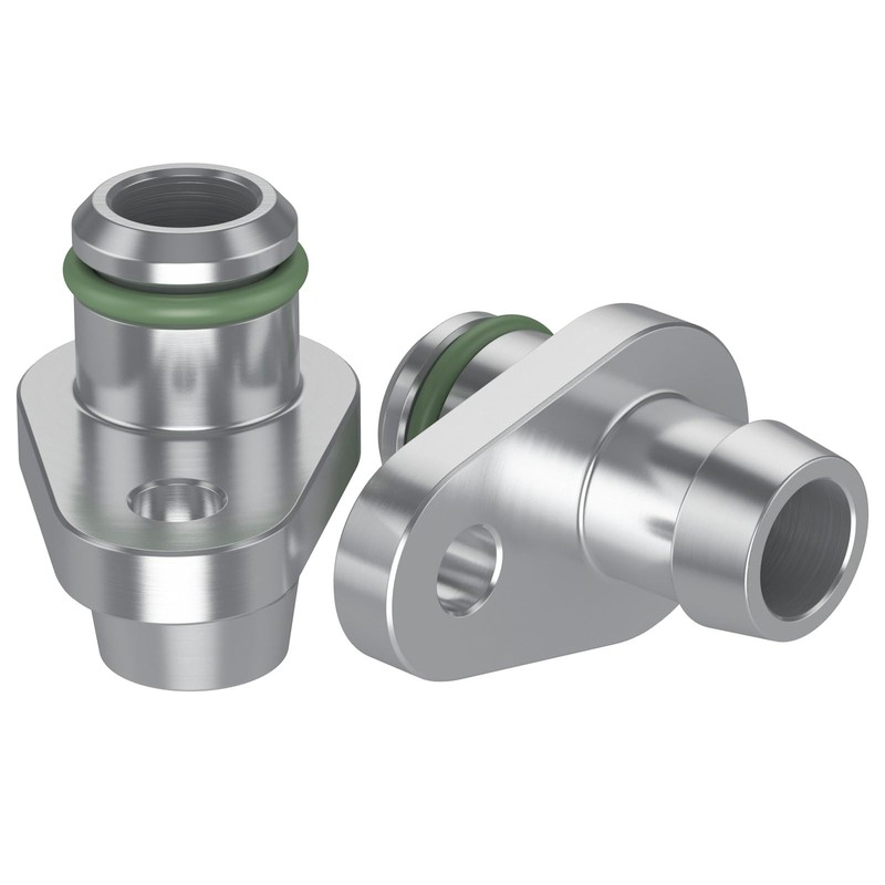 Moker Billet Aluminum Crankcase Breather Repair Fittings for GM GMC