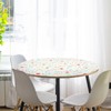 MAGICLULU Round Tablecloth Vinyl Cover for Dining Picnic Tables Scratch-Resistant