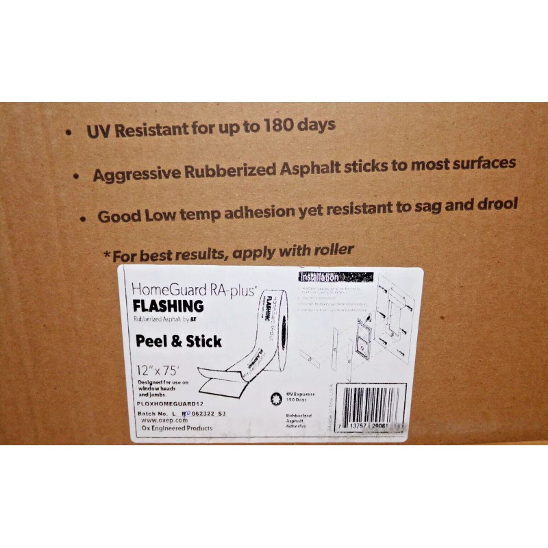 HomeGuard RA-Plus Flashing, Peel & Stick Window Flashing, 12" x