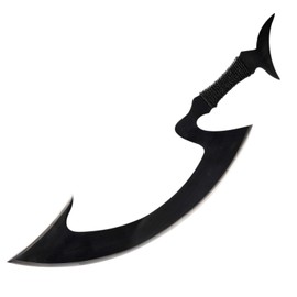 Sword fort Carbon Steel The Crescent Blade Real Metal, Handmade Katana Game Cosplay Props