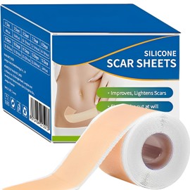 parches de silicona para cicatrices,cinta de silicona para cicatrices, elimina cicatrices nuevas y antiguas, reutilizable,adecuado para todo tipo de  