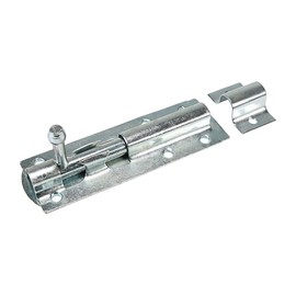 TERF® Heavy Duty Tower Door Bolt Barrel Slide Lock Bolt Zinc 150mm [6''] Door Latch with Screws Ideal for Internal and External Strong Doors Locks for Garage Shed Garden Gate and Multi Use - Pack of 2
