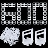 TUAKIMCE Tile Leveling System 2mm, 600pcs Tiles Spacer Clips for