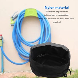 Uadme Gartenschlauch Aufbewahrung Stasche, wasserdichte Robuste Kabelaufbewahrungstasche Nylon RV Camping Abfallrohr Organizer-Tasche für Wohnwagen Wohnmobil GartengeräTe Wasserleitungen Stromkabel