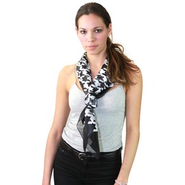 NYFASHION101 Versatile Artistic Abstract Design 42" Headwrap Square Scarf