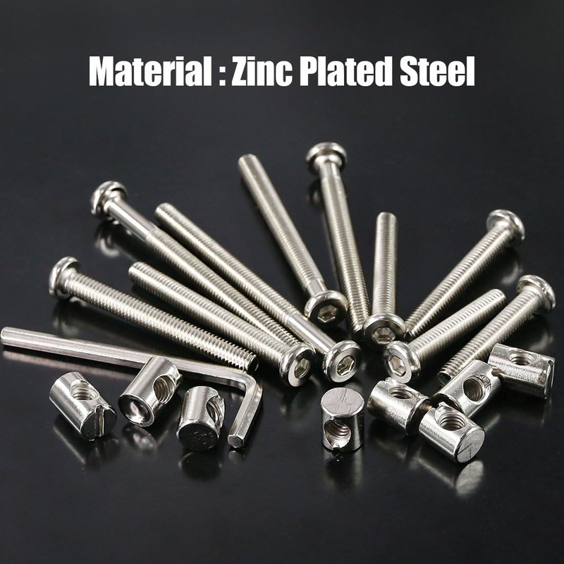 Hex Drive Socket Cap M6 x 60mm Furniture Barrel Screws