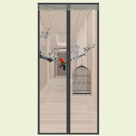 Fine Mesh Door Mosquito Net (100x220cm) Entrance Screen Door 4ea