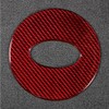 Left Hand Drive Carbon Fiber Interior Steering Wheel Sticker Trim