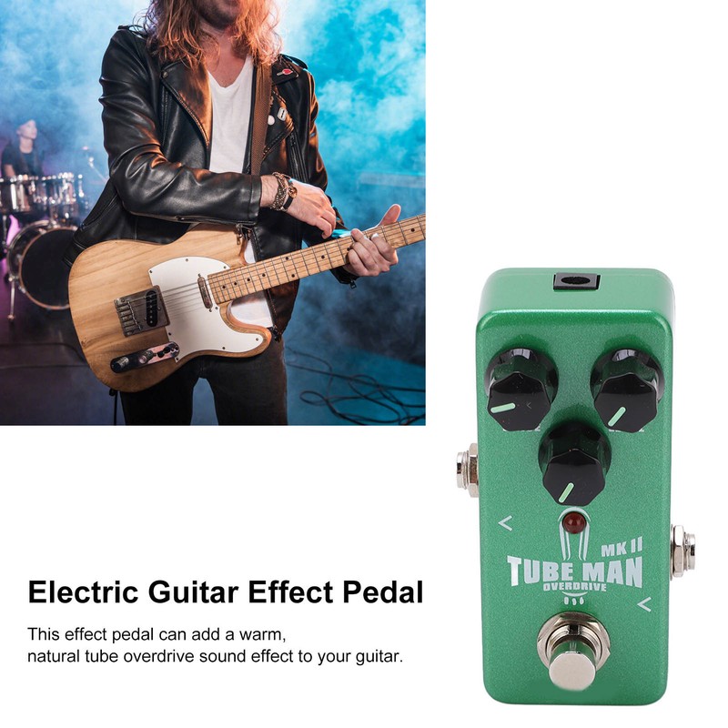 Guitar Effect Pedal TUBE MAN Overdrive Mini Adjustable Instrument Accessory