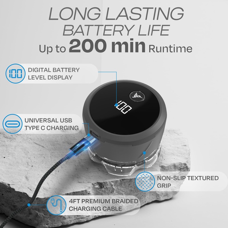 HUMMINGBIRD MK3 Stealth Edition Electric Head Shaver - No Nick