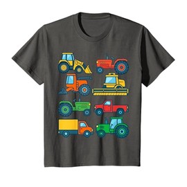 Kids Cute Tractor Farmer Farming Trucks Farm Boys Toddlers Girls T-Shirt
