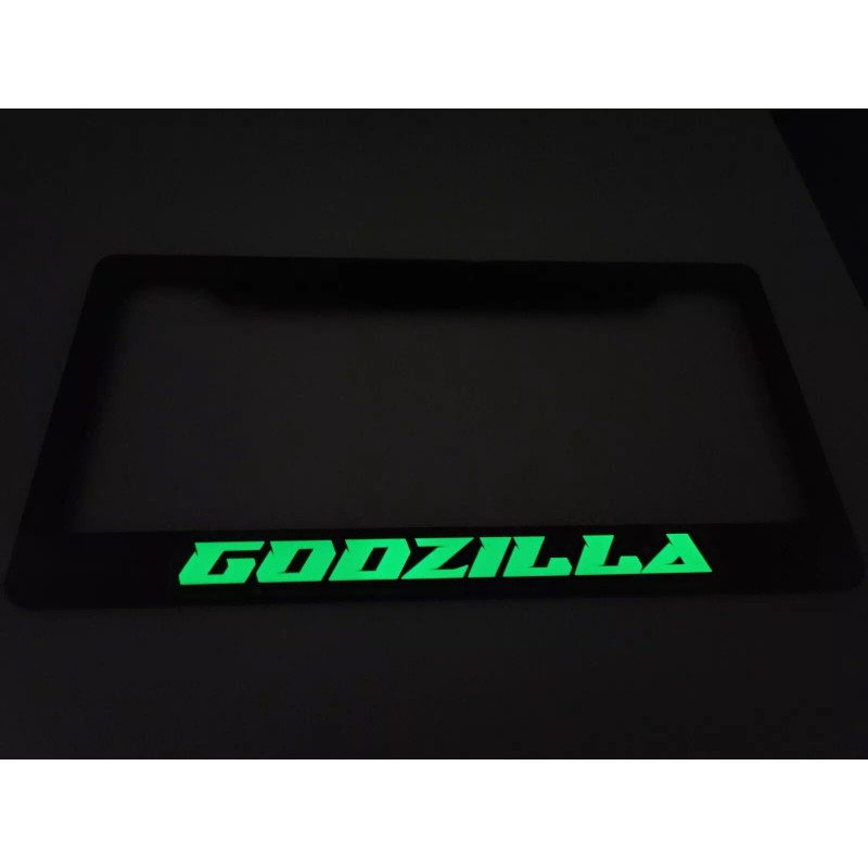 Godzilla GTR (Glowing) Godzilla GTR 100% Carbon Fiber License Plate