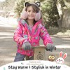 Rahhint Wool Kids Gloves for Boys Girls Winter Thermal Double