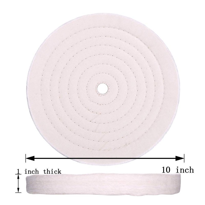 Extra Thick 10 inch Fine Cotton Buffing Polishing Wheel （70