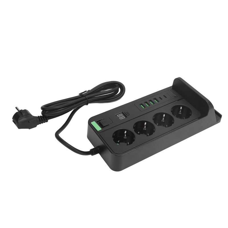 European Power Strip Wireless Charging USB TYPE C 4 Way