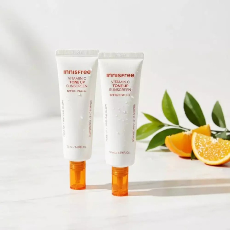 Innisfree 이니스프리 비타C 잡티 톤업선크림 50ml 2개 SPF50+ Innisfree Vita