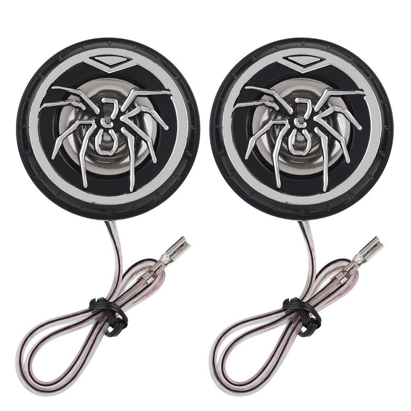 CYSFETENA Car Tweeter, Stainless Steel 150W 12V DC 2Pcs Auto