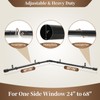 Anndason Heavy Duty 1 Inch Corner Curtain Rods Set 30-76