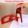 Zonon Student Protractor and Compass Set, Student Geometry Math Set