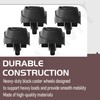 4-Pack 12388 Foot & 12293 Wheel Vacuum Caster Replacement Kit