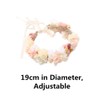 Wedding Wreath Headpiece Boho Flower Crown Girls Floral Headband for