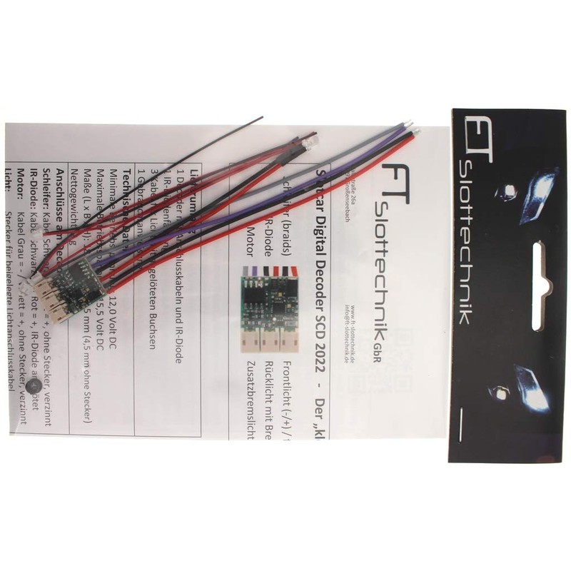 FT Slottechnik SCD 2022 Digital Decoder Compatible with Carrera® Digital