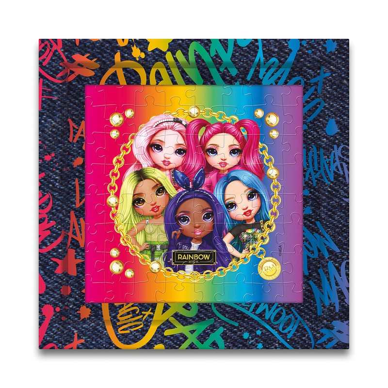 Clementoni 38810 Rainbow High 60 Frame High-60 Pieces-Jigsaw Puzzle for