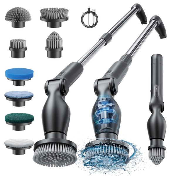 Leebein Leebein Electric Spin Scrubber, Cordless Cleaning Brush with 4
