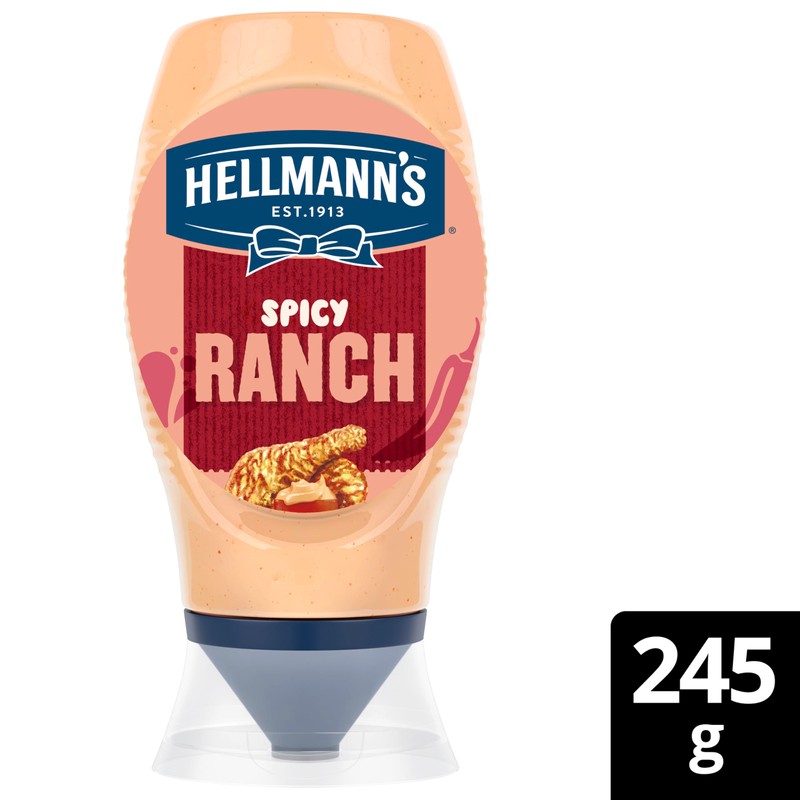 Hellmann's Spicy Ranch Sauce made with buttermilk & chillies add
