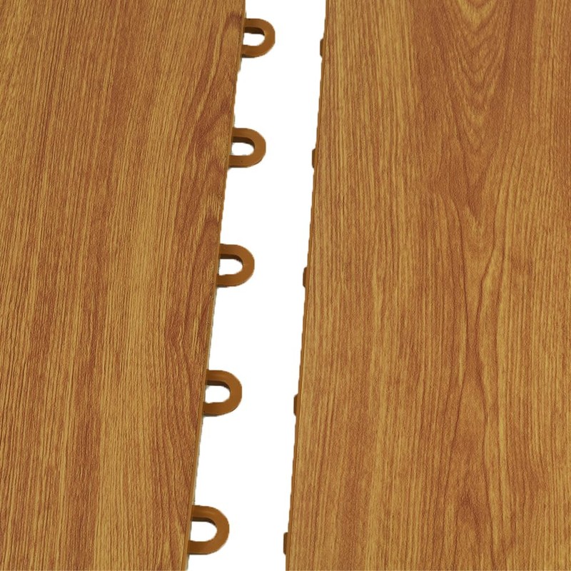 Greatmats Max Tile Vinyl Interlocking Wood Grain Tiles for Basement
