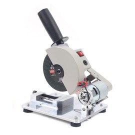 Electric Portable Mini Table Saw 4'' Cutting Machine with 2 Blades, 9000r/min Multipurpose Cutting Chop Saw, for Soft Metal, Iron Sheet, Wood, Plastic, Aluminum Alloy Cutting