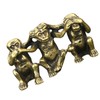 GRIRIW Pure Brass Ornament Office Table Decoration Charming Monkey Model