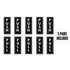 Push Pull Vertical Sign Vinyl Stickers 5 Pairs 4 x