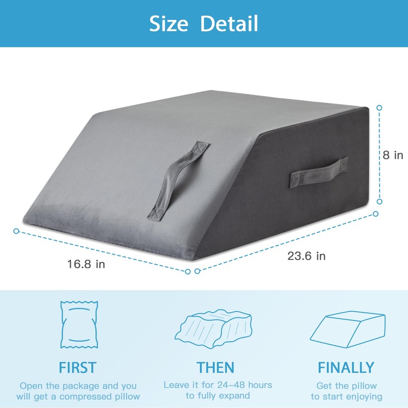 MEGCXIT Leg Pillow Elevation Blood Circulation, Leg Wedge for Elevation