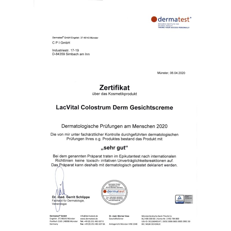 Colostrum LACV Italian Face Cream 50 ml