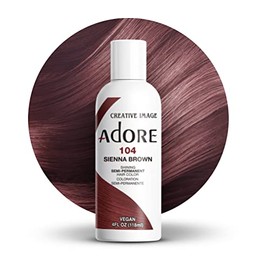 Adore - Tinte semipermanente #104 Sienna Brown 4 oz (118 ml)