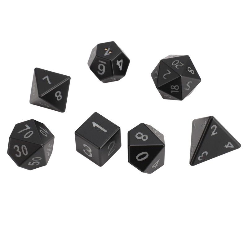 7PCS Light Up Dice ABS Rechargeable LED Electronic Polyhedral Dice