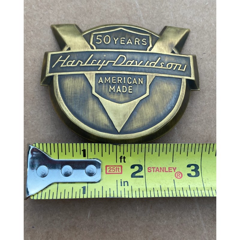 Aftermarket Replica 1954 Harley Panhead Fender Emblem Badge Nameplate 50th