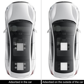 Starlink Mini Mount for Car, Suction Cup Mount 360° Adjustable - Compatible with Starlink Mini Roof/Windshield/Sunroof - Secure & Stable Satellite Signal for RV, Boat, SUV, Van Road Trips (Black)