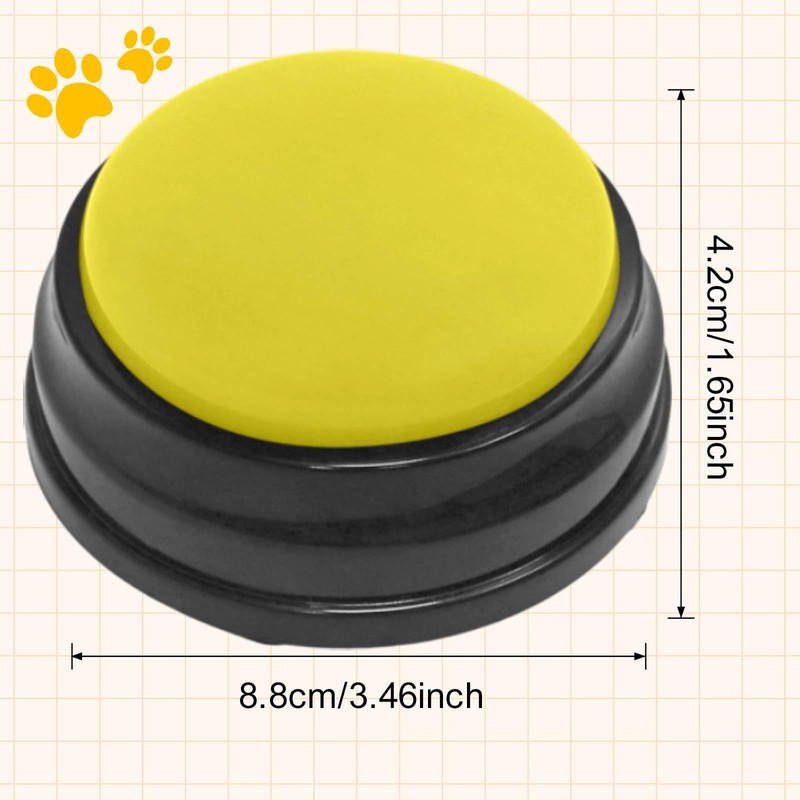 F Fityle Recordable Sound Button Communication Interactive Toy Recorder Playback