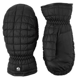 Hestra Extreme Cold Weather Winter Mittens Moon Light Primaloft Insulated Gloves, Black, 7
