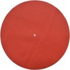 Genuine Leather Turntable Platter Mat - Orange