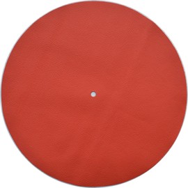 Genuine Leather Turntable Platter Mat - Orange