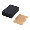 BusBoard Prototype Systems KIT-1593L Box+PCB, Black ABS Plastic Box, with