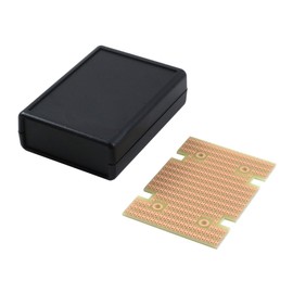 BusBoard Prototype Systems KIT-1593L Box+PCB, Black ABS Plastic Box, with PR1593L PCB, Box = 3.6 x 2.6 x 1.1 in