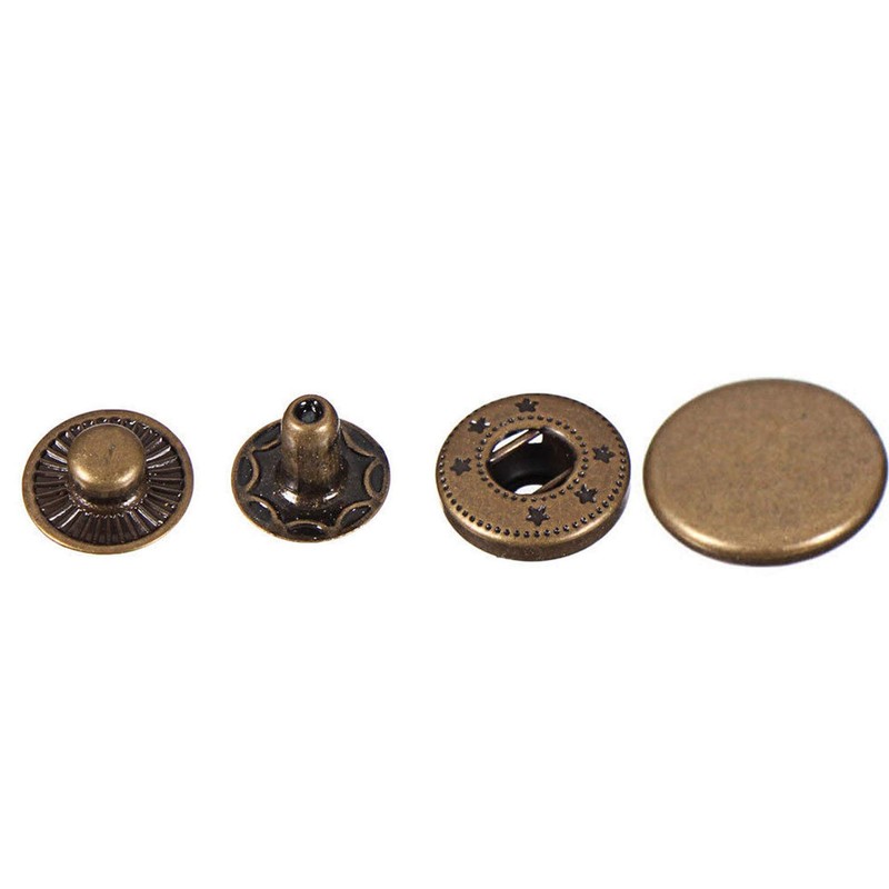 Trimming Shop 10mm S Spring Press Studs 4 Part, Durable