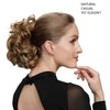 Rose bud Chignon Hairpiece Updo Synthetic Combs in Messy Bun