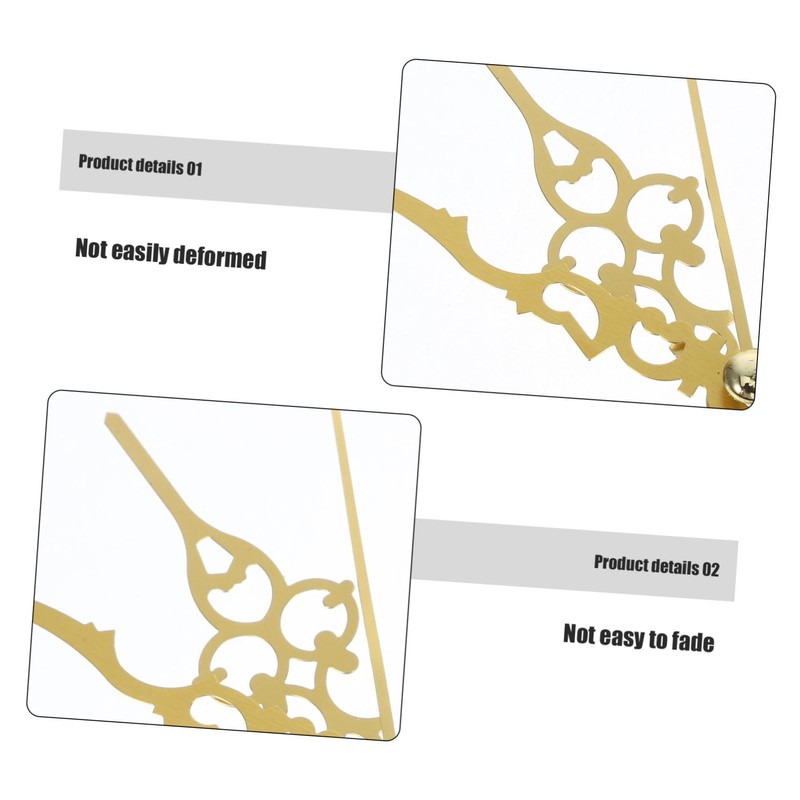 TEHAUX 10 Sets Elegant Clock Hands Decorative Plastic Clock Pointers