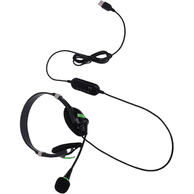 Hidyliu Auriculares USB con Micrófono con Cancelación de Ruido