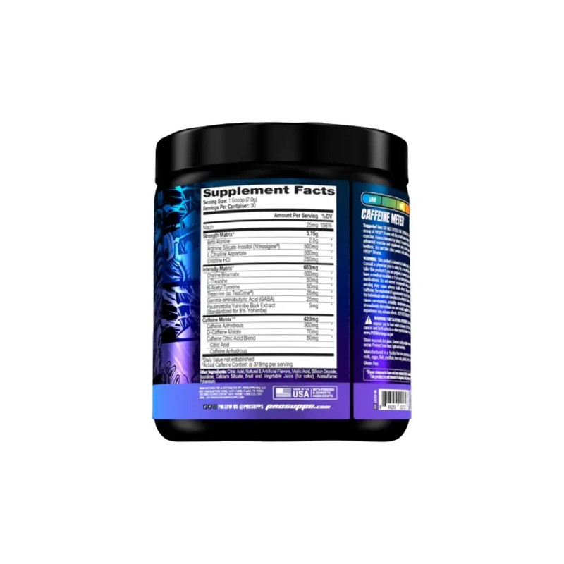 Pre Entrenador ProSupps Hyde Xtreme para Energía, Concentración y 30